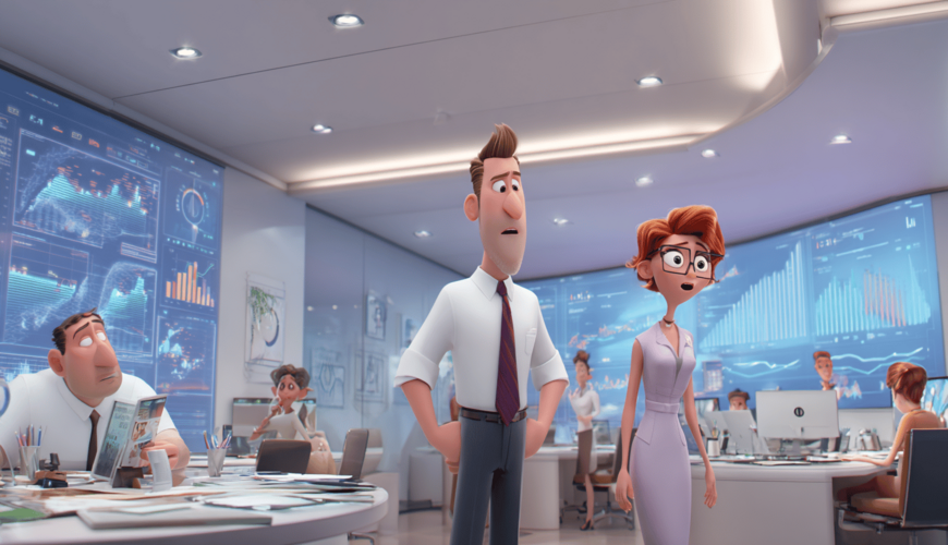 Headerbild: Darstellung moderner Datenvisualisierung im Unternehmenskontext.