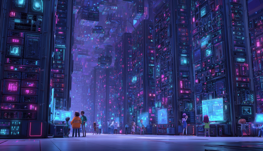 Illustration einer modernen KI-Architektur, die Mixture-of-Recursions demonstriert