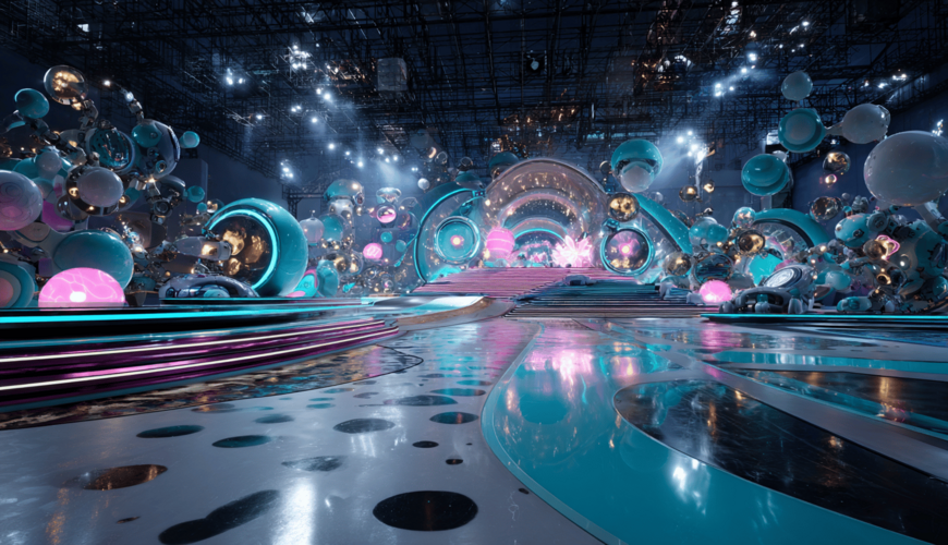 Innovative Darstellung von KI und Robotik auf der TechCrunch Disrupt 2025.