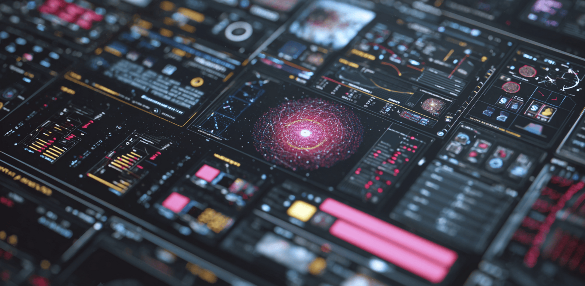 Illustration einer modernen KI-gestützten Web-App Entwicklung