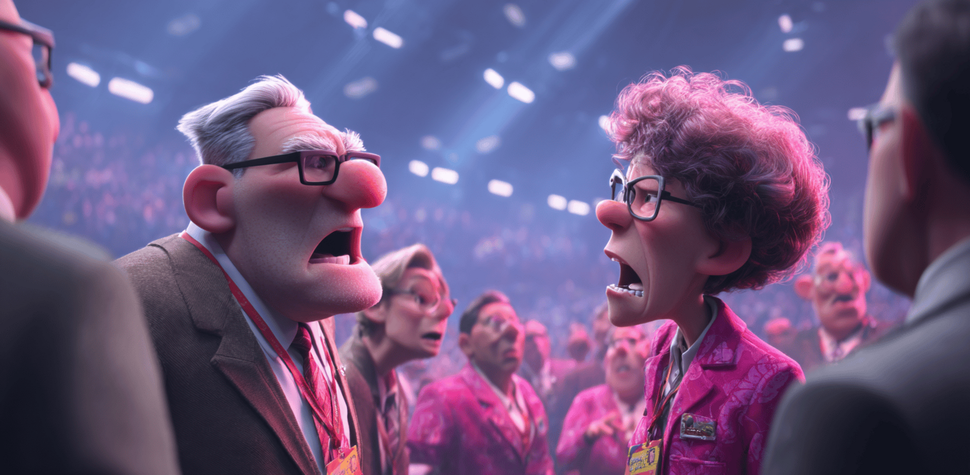 Dynamische Szene von KI-Experten auf der TechCrunch Disrupt 2025.