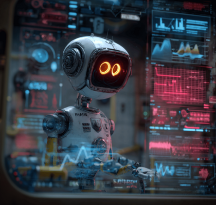 Detailaufnahme eines Investigator Agent in digitaler Umgebung