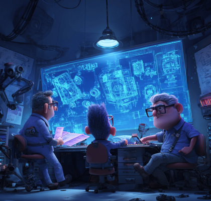 Adaptive Berechnung in Transformer-Modellen illustriert