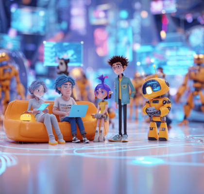 Detailaufnahme des OpenAI Modells im Fokus