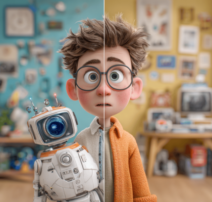 Zwei Seiten der KI-Personalisierung im Vergleich.